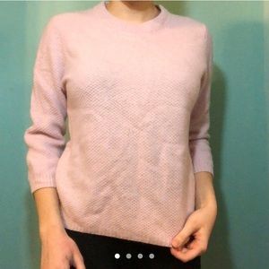 Zara Baby Pink Knit with Cashmere Sweater